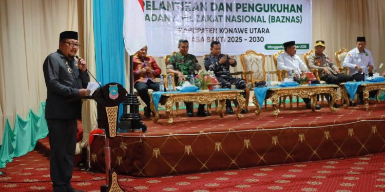 Sekda Konawe Utara Kukuhkan Pengurus BAZNAS Periode 2025–2030, Sosialisasi Peraturan UPZ Digelar